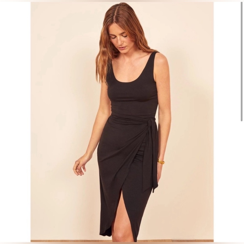 Reformation Kaila Wrap Knit Dress (XS)